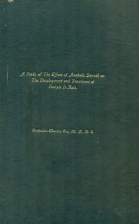 Image of A Study of The Effect of Anabolic Steroid on The Development and Treatment of Rickets in Rats