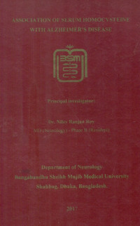 Image of ASSOCIATION OF SERUM HOMOCYSTEINE WITH ALZHEIMER'S DISEASE
