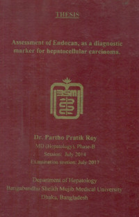 Image of Assessment of Endocan, as a diagnostic marker for hepatocellular carcinoma