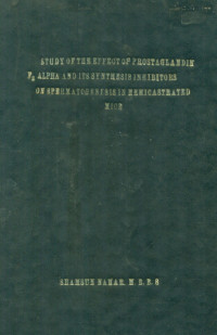 Image of Study of The Effect of Prostaglandin PGF2 Alpha And Its Synthesis Inhibitors on Spermatogenesis in Hemicastrated Mice