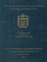 Image of Association Between Severity of Chronic Liver Disease with Grading of Oesophageal Varices