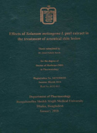 Image of Effects of Solanum melongena L peel extract in the treatment of arsenical skin lesion