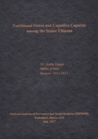 Image of Nutritional Status and Cognitive Capacity among the Senior Citizens