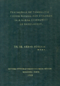 Image of Prevalence of Tonsillitis Among School Age Children in a Rural Community of Bangladesh