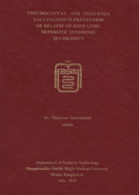 Image of PNEUMOCOCCAL AND INFLUENZA VACCINATION IN PREVENTION OF RELAPSE OF IDIOPATHIC NEPHROTIC SYNDROME IN CHILDREN