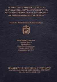 Image of SENSITIVITY AND SPECIFICITY OF TRANSVAGINAL ULTRASONOGRAPHY IN DETECTING ENDOMETRIAL PATHOLOGY OF POSTMENOPAUSAL BLEEDING