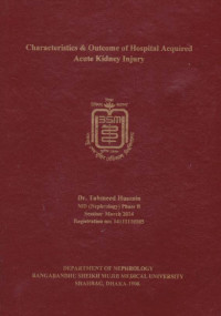 Image of Characteristics & Outcome of Hospital Acute Kidney Injury