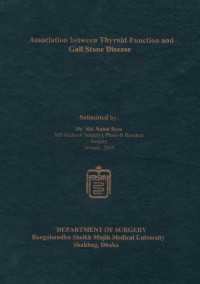Image of Association between Thyroid Function and Gall Stone Disease
