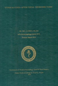 Image of HYPOCALCEMIA AFTER TOTAL THYROIDECTOMY
