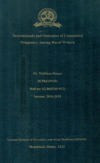 Image of Determinants and Outcomes of Unintended Pregnancy Among Rural Women