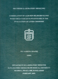 Image of Correlation of Albumin-Bilirubin Score with Child-Turcotte-Pugh Score in the Evaluation of Liver Cirrhosis