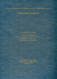 Image of Clinical factors predicting short term outcome of Guillain-Barre syndrome