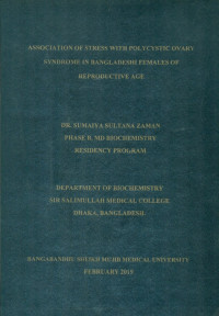 Image of Association of Stress with Polycystic Ovary Syndome in Bangladeshi Females of Reproductive Age