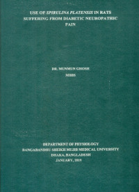 Image of Use of Spirulina Platensis in rats Suffering From Diabetic Neuropathic Pain