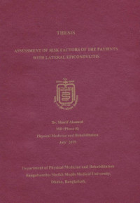 Image of Assessment of Risk Factors of the Patients with Lateral Epicondylitis