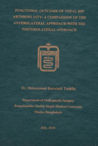 Image of Functional Outcome of Total hip Arthroplasty: Acomparison of the Anterolateral Approach with the Posterolateral Approach