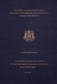 Image of Maternal Calcium and Vitamin D Deficiency and Their Relation with Fetal Neural Tube Defects