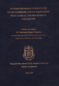 Image of Thyroid Disorders in Polycystic Ovary Syndrome and its Association with Clinical and Biochemical Parameters