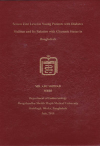 Image of Serum Zinc Level in Young Patients with Diabetes Mellitus and Its Relation with Glycemic Status in Bangladesh