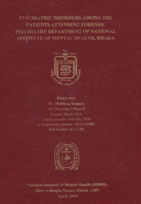 Image of Psychiatric Disorders Among the Patients Attending Forensic Psychiatry Department of National Institute of Mental Health, Dhaka