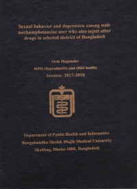 Image of Sexual Behavior and Depression Among Male Methamphetamine user who also Inject other Drugs in Selected District of Bangladesh
