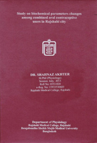 Image of Study on Biochemical Parameters Changes Among Combined Oral Contraceptive Users in Rajshahi City