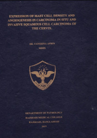Image of Expression of Mast Cell Density and Angiogenesis in Carcinoma in Situ and Invasive Squamous cell Carcinoma of the Cervix
