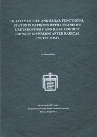 Image of Quality of Life and Renal Functional Status in Patients with Cutaneous Ureterostomy and Ileal Conduit Urinary Diversion After Radical Cystectomy