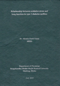 Image of Relationship Between Oxidative Stress and Lung Function Type 2 Diabetes Mellitus