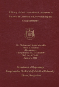 Image of Efficacy of Oral L-ornithine-L-aspartate in Patients of Cirrhosis of Liver with Hepatic Encephalopathy