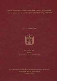 Image of Serum Adiponectin and Leptin and Leptin: Adiponectin Ratio as a Marker of Insulin Resistance in Young Diabetics
