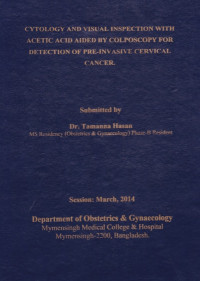 Image of Cytology and Visual Inspection with Acetic Acid Aided By Colposcopy For Detection of Pre-Invasive Cervical Cancer