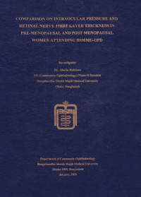 Image of Comparison on Intraocular Pressure and Retinal Nerve Fibre Layer Thickness in Pre-Menopausal and Post Menopausal Women Attending BSMMU-OPD