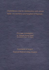 Image of Cholelithiasis and its Relationship with Serum Lipids in a Tertiary Care Hospital of Rajshahi