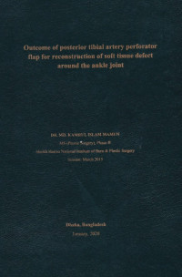 Image of Outcome of Posterior Tibial Artery Perforator Flap for Reconstruction of Soft Tissue Defect Around the Ankle Joint
