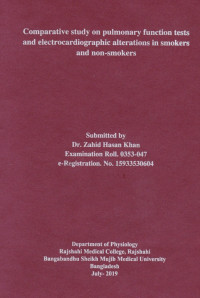 Image of Comparative study on pulmonary function tests and electrocardiographic alterations in smokers and non-smokers