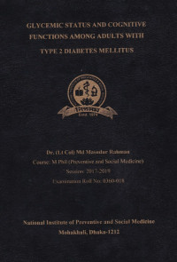 Image of Glycemic Status and Cognitive Functions Among Adults With type 2 Diabetes Mellitus