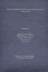 Image of Hazards and Safety Practices Among Tannery Workers in Bangladesh