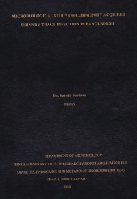Image of Microbiological Study on Community Acquired Urinary Tract Infection in Bangladesh