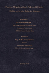 Image of Presence of Hypothyroidism in Patients with Diabetes Mellitus and or other Endocrine Disorders