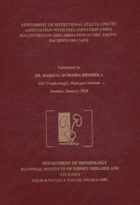 Image of Assessment of Nutritional Status and its Association with Inflammation Using Malnutrition Inflammation Score Among Patients on Capd