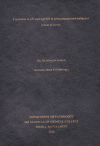 Image of Expression of p53 and AgNOR in Premalignant and Malignant Lesions of Cervix