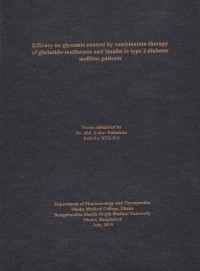 Image of Efficacy on Glycemic Control by Combination Therapy of Gliclazide-Metformin and Insulin in Type 2 Diabetes Mellitus Patients