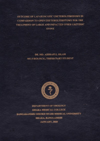 Image of Outcome of Laparoscopic Ureterolithotomy in Comparison to open Ureterolithotomy for the Treatment of Large and Impacted Upper Ureteric Stone