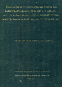 Image of Prevalence Of Venereal Diseases Among The Patients Attending In Skin And V.D. Department Of Sir Salimullah Medical College Mitford Hospital Dhaka During January To December, 1983