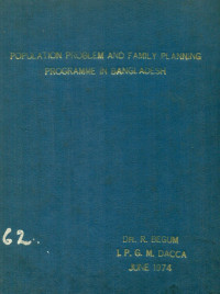 Image of Population Problem And Family Planning Programme In Bangladesh