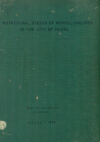 Image of Nutritional Status of School Children in The City of DACCA