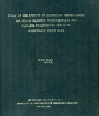 Image of Study Of The Effects Of Oestrogen Progesterone On Serum Bilirubin Transaminases And Alkaline Phosphatase Levels In Norweigian Virgin Rats