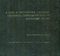 Image of A Study Of Non-Hodgkin's Lymphomas: Histogenetic  Classification Based On Morphologic Criteria