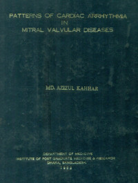 Image of Patterns Of Cardiac Arrhythmia In Mitral Valvular Diseases